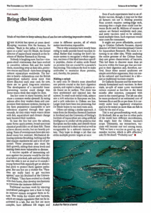 Image of an article from The Economist with an image of salmon