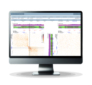 computer showing data visualization platform